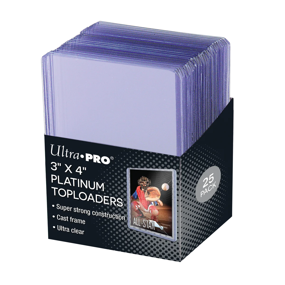 ULTRA PRO - 3" x 4" Ultra Clear Platinum Toploaders (25ct)